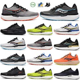 designer Saucony Triumph 19 mens running shoes black white green lightweight shock absorption breathable men women trainer sports sneakers 35-46