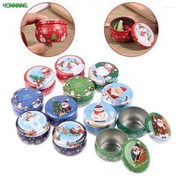 Gift Wrap Christmas Mini Metal Packing Tin Jar Boxes Small Case Coin Headphones Travel Portable