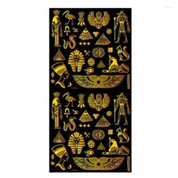 Towel Ethnic Black Gold Tribal Egypt Symbols Beach Travel Towels Classic Egyptian Sports Shower Quick Drying Christmas Gifts