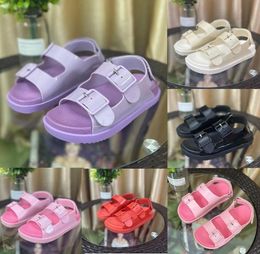 Designer Women Sandals Rubber Slippers Mimi Double G Sandals Flip Flops Jelly Platform Slides Adjustable Buckle Candy Colour Slippe8499992