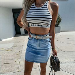 New 2024 Summer Women's Denim Hot Selling Blossom Elastic Waist Tight Wrap Hip Skirt