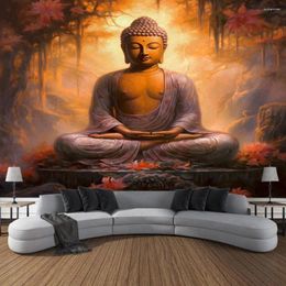 Tapestries Meditation Buddha Tapestry Wall Art Large Mural Decoration Home Bedroom Living Room