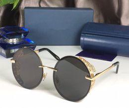 C68S Sunglasses For Women design Wrap Square Frame UV Protection Lens Carbon Fiber Legs Summer Style Top Quality Case9999276