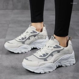 Casual Shoes Platform Sneakers Women Light Breathable Plus Size 35-42 Chunky Black Sneaker Woman White Vulcanised