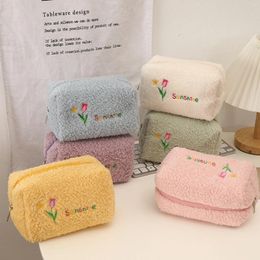 Cosmetic Bags Cute Tulip Makeup Bag Multi-Functional Pencil Pouch Coin For Keeping Small Items PR Sale