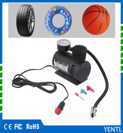 Air Compressor 12V Tyre Inflator Toy Sports Car Auto Electric Pump Mini New12V 300PSI Car Bike Tyre Inflator Electric Portable2680614