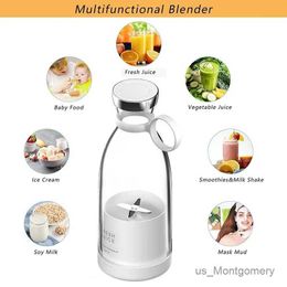 Juicers Best selling 350ml Stainless Steel Rechargeable USB Mixer 4/6 Blades Electric Fruit Juicer Portable Blender Cup