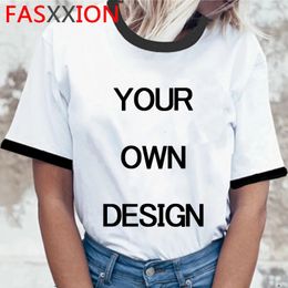 Customised Your Like Po or Your OWN Design T Shirt Men Women Unisex T-shirt Casual DIY Tshirt Custom Top Tee Male Female 240408