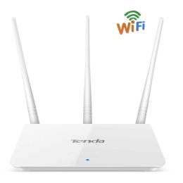 Routers Tenda F3 Wireless 300Mbps Router Easy Setup English Language Version System Wifi 300Mbps 3*5dBi External Antennas for Home