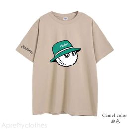 Men's Tshirts Malbon Golf Tshirt Men Women 2024 Summer Cotton Top Bucket Hat Short Sleeve Fashion Couple Loose Malbon Clothing 113