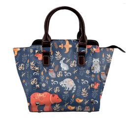 Shoulder Bags Fairy Tale Forest Bag Hippie Bohemian Pattern Female Gift Handbag Aesthetic Leather Travel