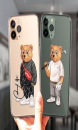 Case Cute Bear Fashion Brand Soft Silicone Cases For iPhone 7 Max 7S XR 12 Mini SE 6 8 Plus 11 13 Pro X XS 6S3356704