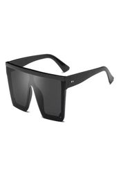 New popular modern fashion men039s sunglasses flat top square glasses Ladies Retro Sunglasse Beach Mirror9385332