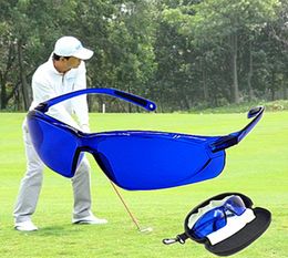 golf finding glasses Professional Ball Finder Eye Protection Golf Accessories Blue Lenses Sport ship with case6155696