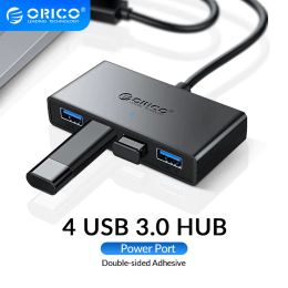 Hubs ORICO 4 Port USB 3.0 Hub Splitter With 5V Micro USB Power Port 30cm Cable Multiple USB HUB for Laptop PC Computer Accessories