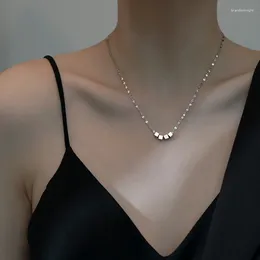 Chains Geometry Cube Strand Necklaces For Women Simple Fashion Square Short Clavicle Chain All-Match Career Female Jewellery 2024 Trend