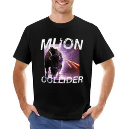 Men's Polos Muon Collider Retro T T-Shirt Oversized Short Sleeve Tee Aesthetic Clothing Cute Tops Fitted Shirts For Men