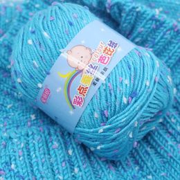 High Quality Baby Cotton Cashmere Yarn For Hand Knitting Crochet Worsted Wool Thread Colourful Ecodyed Needlework 240411