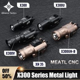 Scopes WADSN Metal Tactical X300 X300U Ultra XH35 X300UHB Pistol Light Hunting Scout Strobe Flashlight Accessories Fit 20mm Ra