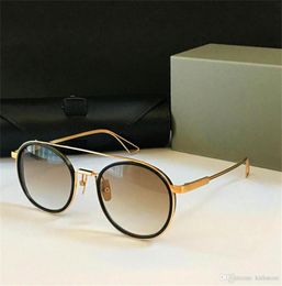 Vintage Titanium Men Women Sunglasses Classic Square Round Gold Frame Glass Trendy Beach Brand Sunglass Anti Refelction Uv400 1154555441