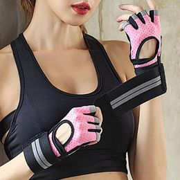 Cycling Gloves 1 Pair Bike Excellent Perfect Grip Super Soft Birthday Gift Half-Finger Ridding