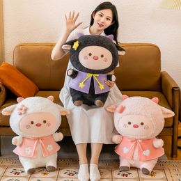 Creative Sweetheart Woollen Plush Toys for Children's Soothing Plush Lamb Doll Toys Wholesale 35cm