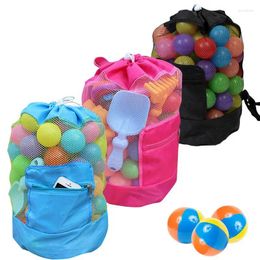 Storage Bags Children Beach Mesh Bag Sand Away Portable Kids Clothes Children's Toys Organiser Swim And Pool Balls