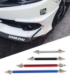 New 2x Universal Racing Adjustable Front Rear Bumper Lip Splitter Support Bar Kit Racing 75mm100mm Car Styling Tunning7918333