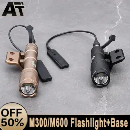 Scopes WADSN M600 M600C M300 M300A Flashlight White Light With MLok Keymod Rail Offset Mount Hunting Weapon Airsoft Scout Accessory