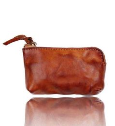 Genuine Real Cow Coin Purses Leather Fashion Classic Simple Women Men Cluth Bag Zipper Small Card Holders Key Change Wallet4846303