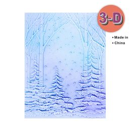 Embossing The New Snow Forest 3d Relief Folder In 2022 Is Used For Handmade Brick Wall Cobblestone Leaves And Letter Background Greeting C