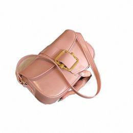 leftside Belt Buckle Small Shoulder Bags for Women 2024 Y2K PU Leather Female Crossbody Bag Lady Underarm Bags Handbags z3vT#