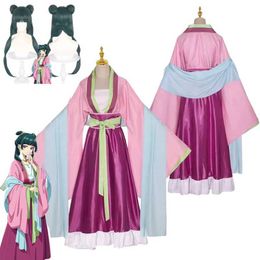 Anime Costumes Maomao Cosplay Come Wig Anime The Apothecary Diaries Dress Hallown Party for Women Performance Dress Y240422