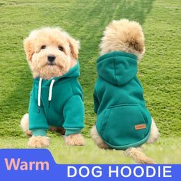 Dog Apparel Pet Clothing Warm Fleece Hoodie Clothes Small And Medium Dogs Vest Outdoor Sweatshirt Puppy Cat Supplies Costume