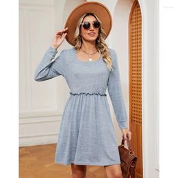 Casual Dresses Women Fashion Bodycon Short Skirt 2024 Summer Flare Sleeve Long Sleeved Slim Fitting Red Bohemian Beautiful And Elegant Dress