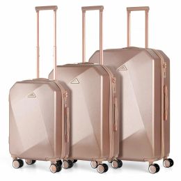 Sets 3pcs Luggage Set ABS Hardside Travel Luggage with Spinner TSA for Business Trip ABS Travel Luggage Set