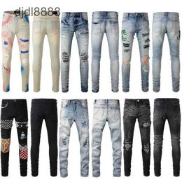 Moto Herrenhosen Designerin weißer Knöchel Not schlanker Junge Pant Jeans Jeans Damen Big Mann Red Skinny Bell Bottom Jean höhere Frauen Kleidung Kleidung