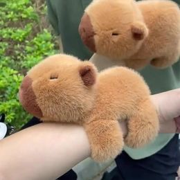 Creative Plush Keychain Pendant Simulation Capibara Kawaii Anime Fluffty Toy Stuffed Animals Doll Water Pig Birthday Gifts 240420