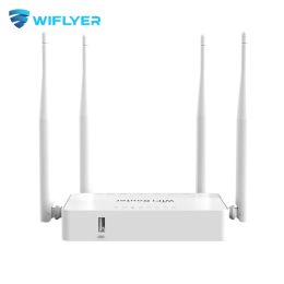 Routers Wifyler Omni II WiFi Router WE1626 300Mbps Wireless Wifi For 4G USB Modem Openwrt OS 4*LAN 5dbi Antenna Stable Internet Signal