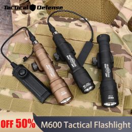 Scopes Surefir M600 M600C Tactical Flashlight M600U AR15 Rifle Weapon White LED Light Hunting Weapon Airsoft Accessories 20mm Rail lamp