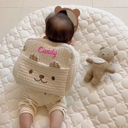 Backpacks Custom Embroidered Name Cute Bear Baby Backpack Personalised Name Children's Cart Hanging Bag Diaper Bag Gift for Mommy