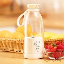 Juicers Portable juicer Fresh Juice Bottle Blender Plus 500ml Wireless Fruit Mixers 6 Blades 2400mAh Food Milkshake Ice Crush Cup