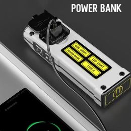 Accessories 3500mA Outdoor Powerbank 5W LED Flashlight Power Bank Rechargeable Flash Light Camping for Hiking Climbing Fishing Accessories