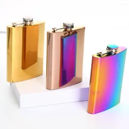 Hip Flasks Stainless Steel Flask Creative 8oz Electroplated Liquor Portable Leakproof Drinking Bottle Unisex