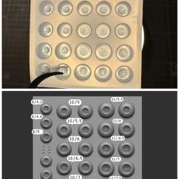 Dolls 8/10/11/14/16MM Doll Eye Mould Fundus Patterned DIY Handmade Doll Accessories Plastic Moulds Doll Resin Eye Mould Toy