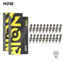 Needles 20PCS Noir RS Tattoo Cartridge Needles Original Disposable Sterilised Permanent Makeup Machine Needles For Eyebrow Eyeliner Lip