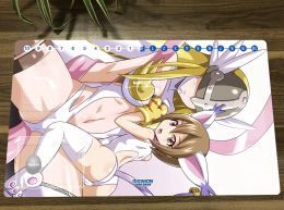 Pads Digimon Playmat Yagami Hikari & Angewomon Trading Card Game Mat DTCG CCG Mat Rubber Mouse Pad Desk Pad TCG Play Mat Free Bag