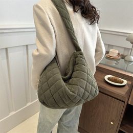 trendy Shoulder Bag 2024 Quilted Casual Underarm Bag Large Capacity Totes Bag Party W0Qa#