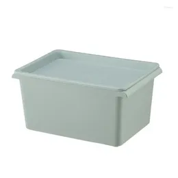 Storage Bottles Sundries Basket Simple Design Plastic With Lid Portable Tools Baskets Multi-purpose Crate