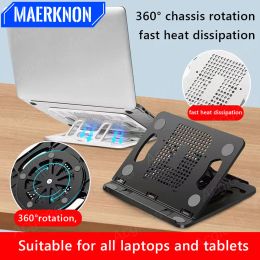 Stands Foldable Laptop Stand Rotary Holder for iPad Tablet Macbook Notebook Adjustable Universal Riser Cooling Bracket Laptop Accessory